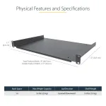 STARTECH-SHELF-1U-12-FIXED-S