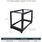STARTECH-4POSTRACK12U