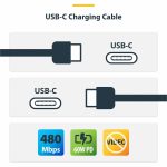 STARTECH-USB2CC6INCHNCBRWH