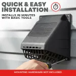 DEFLECTO-HR4BLK/24