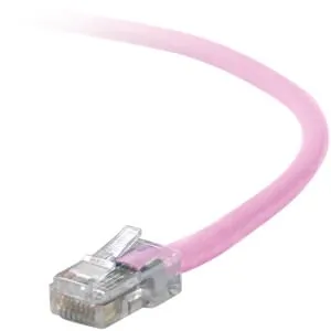 Belkin A3L791-10-PNK-S - PATCH CABLE - UNSHIELDED TWISTED PAIR (UTP) - MALE LEFT GEND