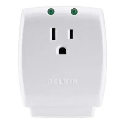 Belkin F9H100-CW - 1OUT SurgeCube Wall Mount - Home Surge Protector
