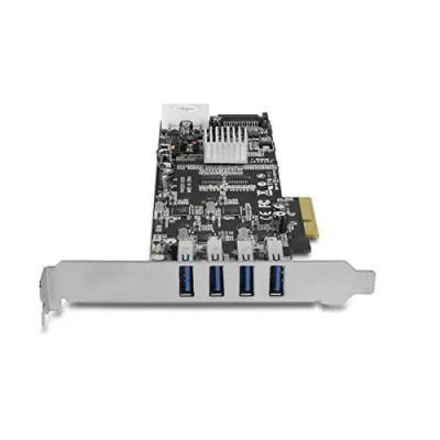 VANTEC UGT-PCE430-4C - THE VANTEC QUAD CHIP 4-PORT DEDICATED USB 3.0 PCIE HOST CARD