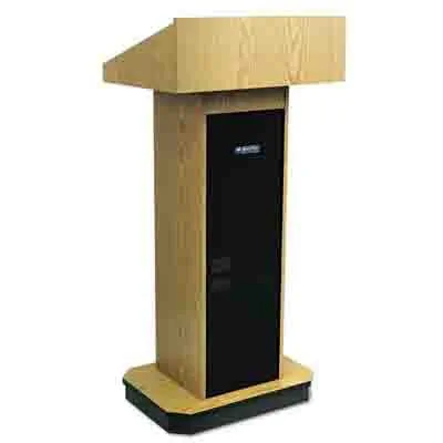 AmpliVox W505-OK - Executive Column Lectern - Non Sound Version