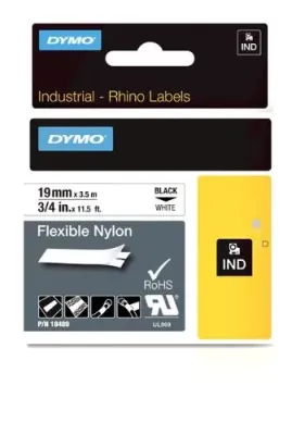 DYMO 18445 - LABEL - 34- 19MM - WHITE - COLOR-CODED FOR SAFETY: AVAILABLE