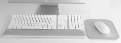 RAIN DESIGN 10013 - MREST Ergonomic Wrist Rest & Mouse Pad - Silver