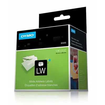 DYMO 30320 - DYMO AUTHENTIC LW WHITE MAILING ADDRESS LABELS, DYMO LABELS 