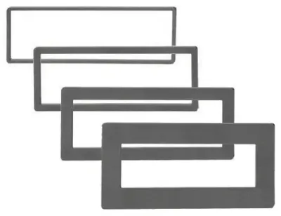 American International DTR600 - American International Trim Ring Set for DIN Radios - 4 Piec