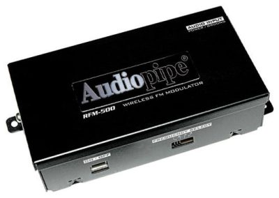 Audiopipe RFM500 - Wireless Fm Modulator Audiopipe 2 Ch. Onoff Switch;adj.outpu
