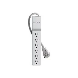 Belkin BE106000-06R - Belkin(R) BE106000-06R 6-Outlet HomeOffice Surge Protector w