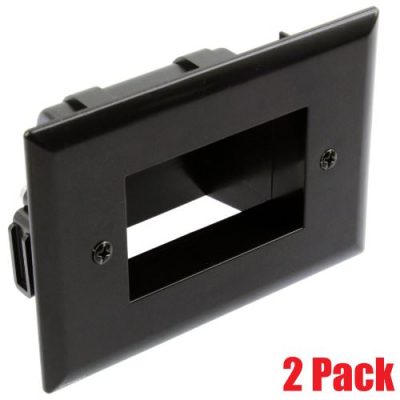 DATACOMM ELECTRONICS 45-0008-BK - DataComm Electronics 45-0008-BK Easy-Mount Recessed Low-Volt