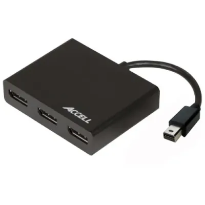 Accell K088B-003B - Accell Mini DisplayPort 1.2 to 3 DisplayPort MST Hub