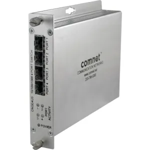 COMNET CNGE4US - 4-Port Unmanaged Gigabit Switch with SFP Ports