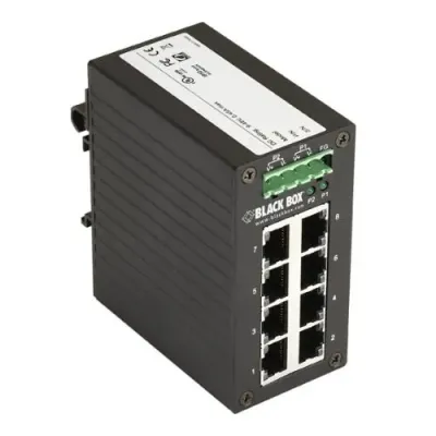 BLACK BOX CORPORATION LGH008A - THE HARDENED GIGABIT EDGE SWITCH BRINGS EIGHT GIGABIT ETHERN