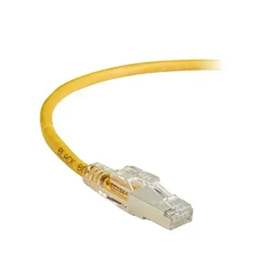 BLACK BOX CORPORATION C6PC70S-YL-03 - CAT6 250-MHZ LOCKING SNAGLESS STRANDED ETHERNET PATCH CABLE 