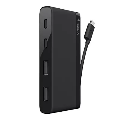 Belkin F4U090BTBLK - Belkin USB-C 4-Port Mini Hub (Also Known as USB Type-C) - US