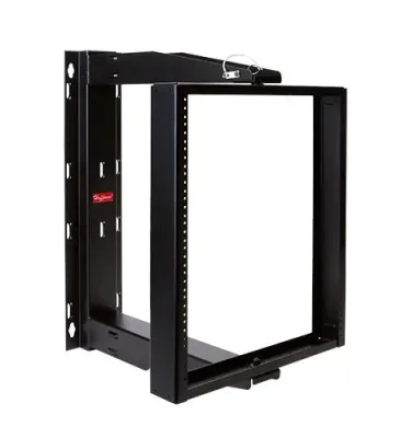 Hoffman HOF-E19SWMC12U24 - PIVOTRACK 12U Wall Mount Rack - Black Textured Finish