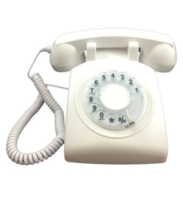 Cortelco ITT-500WHT - Cortelco Rotary Phone White