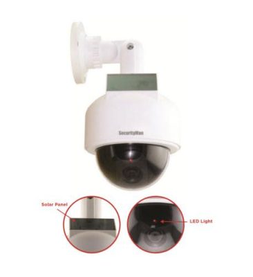 SECURITYMAN SEC-DUMMYDOME - Solar Powered Dummy Camera