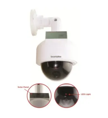 SECURITYMAN SEC-DUMMYDOME - Realistic Solar Powered Dummy Security Camera