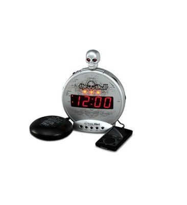 Sonic Bomb SA-SBS550BC - THE SKULL mp3i-Pod Alarm wShaker