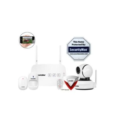SECURITYMAN SEC-IWATCHALARMD1 - Sec Alarm Sys wPanTilt Wi-Fi IP camera