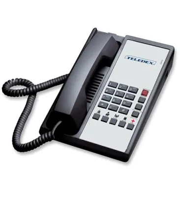 Cetis TLD-DIA651391 - Teledex Diamond Series Black Telephone with Programmable Key