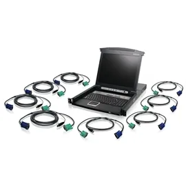 IOGear GCL1808KITUTAA - IOGear 8-Port 17 LCD KVM Switch with Cables