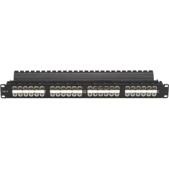 BLACK BOX CORPORATION JPM820A-HD - CAT6 FEED-THROUGH HIGH-DENSITY PATCH PANEL - 1U, UNSHIELDED,