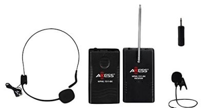 AXESS MPWL1510-BK - Axess VHF Channel Long Range Wireless Microphones
