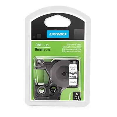 DYMO 1761554 - DYMO LABELMANAGER D1 TAPE POLY 38 BLKWHT BL1, ALWAYS USE DYM