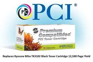 PCI TK3102-PCI - PCI BRAND KYOCERA-MITA TK-3102 (KYOCERA 1T02MS0US0) BLACK TO