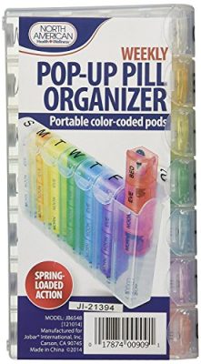 JOBAR JB6548 - Jobar Popup Weekly Pill Organizer
