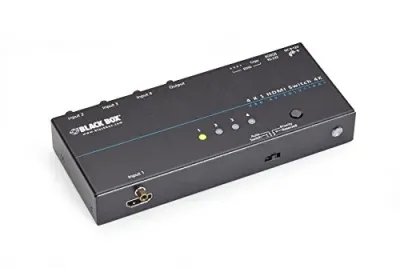 BLACK BOX CORPORATION VSW-HDMI4X1-4K - ENABLES SWITCHING BETWEEN 1 HDMI SOURCE TO 1 DISPLAY. SUPPOR