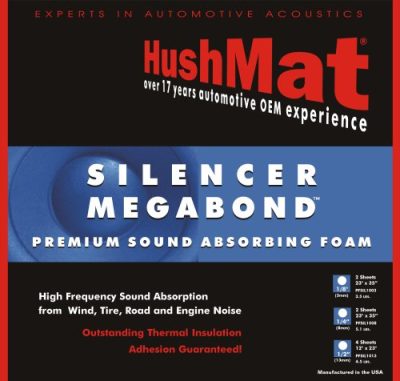 Hushmat 20300 - Hushmat Silencer Megabond Thermal Insulation Sound Absorbing