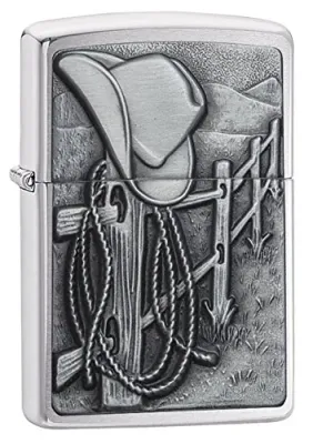 Zippo 24879 - Zippo Cowboy Emblem Lighter - Classic Style