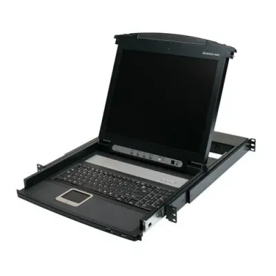 IOGear GCL1800 - 17  LCD COMBO CONSOLE.COMPUTER SELECTION VIA FRONT PANEL LED