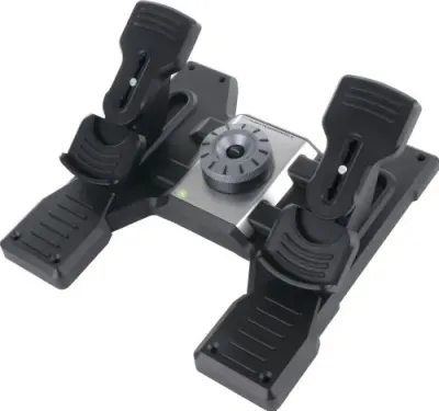 Logitech 945-000024 - Logitech Pro Flight Rudder Pedals for PC - Cable - USB - PC
