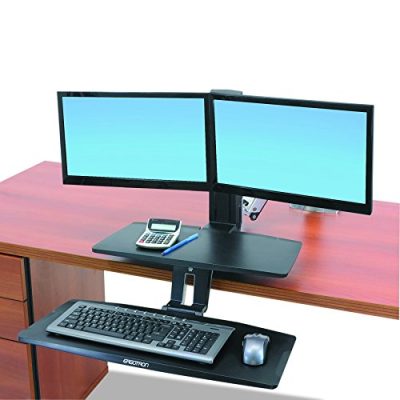 ERGOTRON 24-392-026 - ERGOTRON WORKFIT-A WITH SUSPENDED KEYBOARD,DUAL.IDEAL FOR CO