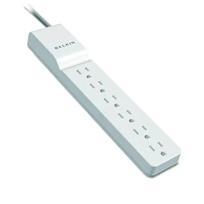 Belkin BE106000-08R - Belkin HomeOffice Series Surge Protector With 6 Outlets And 