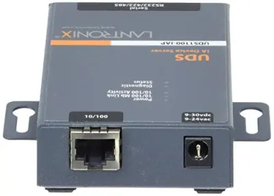 Lantronix UD1100IA2-01 - IA, SINGLE PORT, 10100 DEVICE SERVER, W INTERNATIONAL PSU AN