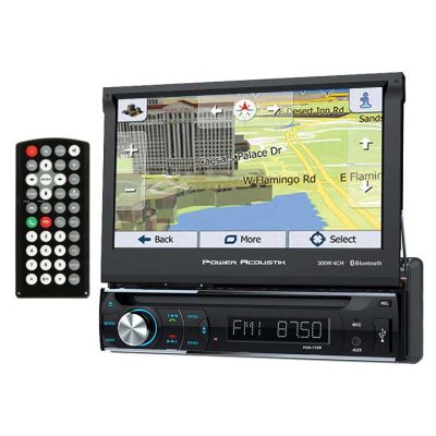 POWER ACOUSTIK PDN726B - Power Acoustik Single Din AMFMDVDBT flip out 7 with Navigati
