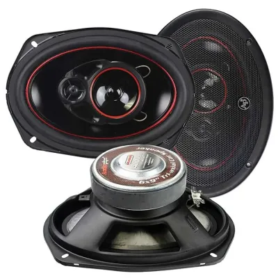 Audiopipe CSL6923R - AUDIOPIPE Redline 6x9 3-Way Car Speakers - 400 Watt Power