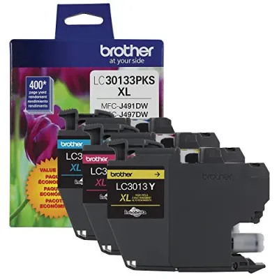 Brother LC3013Y - INK CARTRIDGE - YELLOW - UP TO 400 PAGES - BROTHER GENUINE L
