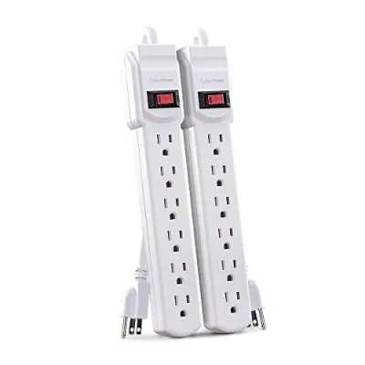 CyberPower MP1044NN - Dual Outlet Power Strip with USB Ports - 2-Pack