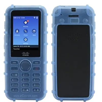 ZCOVER CI821BCL - Silicone Case for Cisco 8821 - Back Open Design, Blue