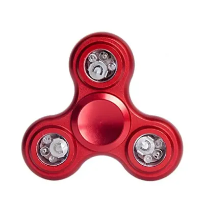 WORRYFREE GADGETS FIDGET RED - Fidget Spinner - Stress Relief Toy for All Ages