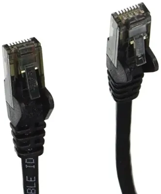 Belkin A3L980B03-BLK-S - 3FT CAT6 SNAGLESS PATCH CABLE, UTP, BLACK PVC JACKET, 23AWG,