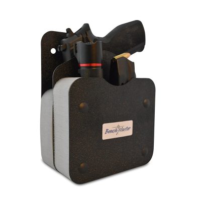 Benchmaster BMWRMFAHV - BenchMaster Single Gun Pistol Rack wFront Accessory Holder
