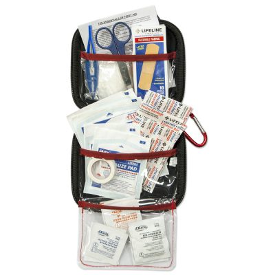 Lifeline 4404 - Lifeline Med Hard Shell Foam First Aid Emergency Kit 53Units